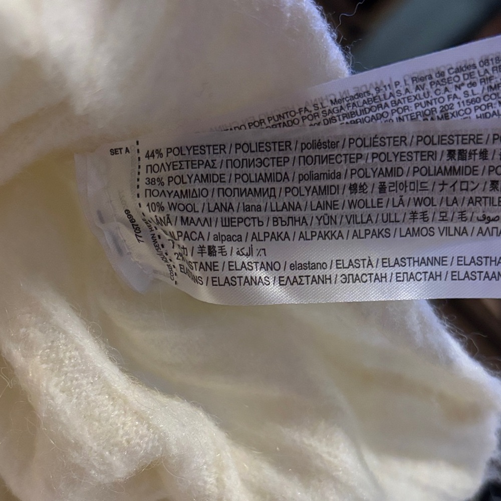 Mango Garrigo Wool Blend Cable Knit Ribbed Dress, NWT - Picture 9 of 9